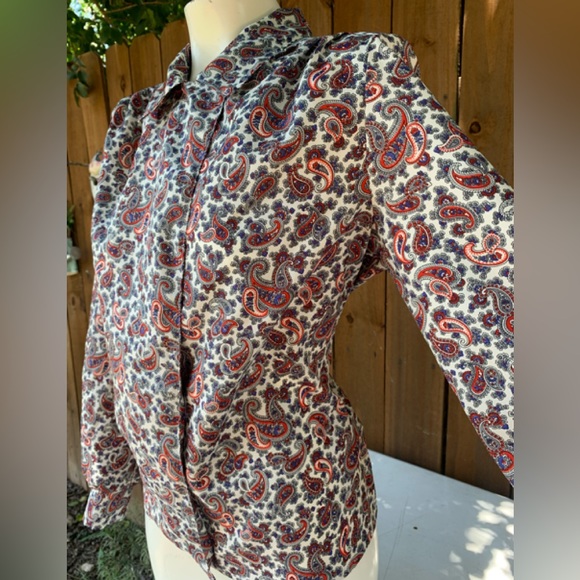 60's Vintage David Strauss blouse size 14P. - Picture 2 of 11
